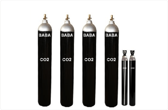 CO₂ Gas in Cylinders